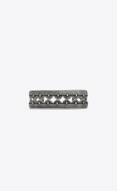 MARRAKECH bangle bracelet in silver-toned brass